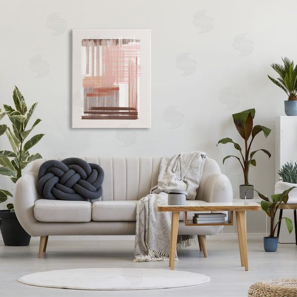 Stupell Industries JJ Design House LLC | Pink & Brown Abstract Lines Wall Art