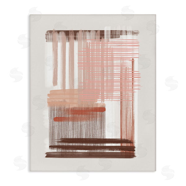 stupell industries JJ Design House LLC | Pink & Brown Abstract Lines Wall Art