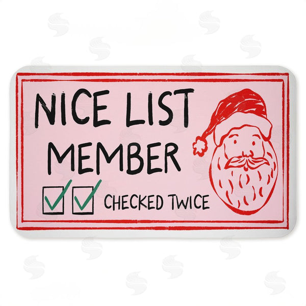 stupell industries JJ Design House LLC | Pink Nice List Ticket Anti-Fatigue Mat