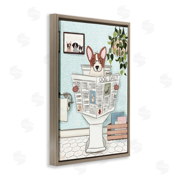 Stupell Industries JJ Design House LLC. | Pup With Newspaper