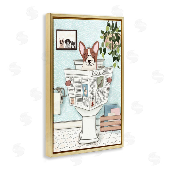 Stupell Industries JJ Design House LLC. | Pup With Newspaper