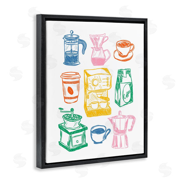 Stupell Industries JJ Design House LLC | Rainbow Coffee Icon