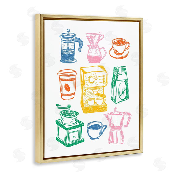 Stupell Industries JJ Design House LLC | Rainbow Coffee Icon