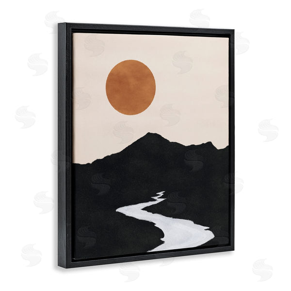 Stupell Industries JJ Design House LLC | Receding Stream Into Distant Mountain Ochre Sun Wall Art