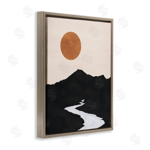 Stupell Industries JJ Design House LLC | Receding Stream Into Distant Mountain Ochre Sun Wall Art