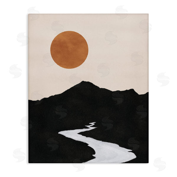 stupell industries JJ Design House LLC | Receding Stream Into Distant Mountain Ochre Sun Wall Art