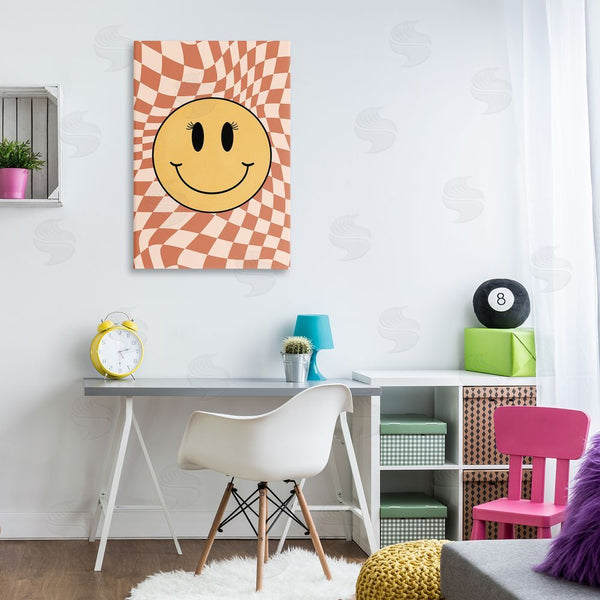 Stupell Industries JJ Design House LLC | Retro Checkered Smiley Wall Art