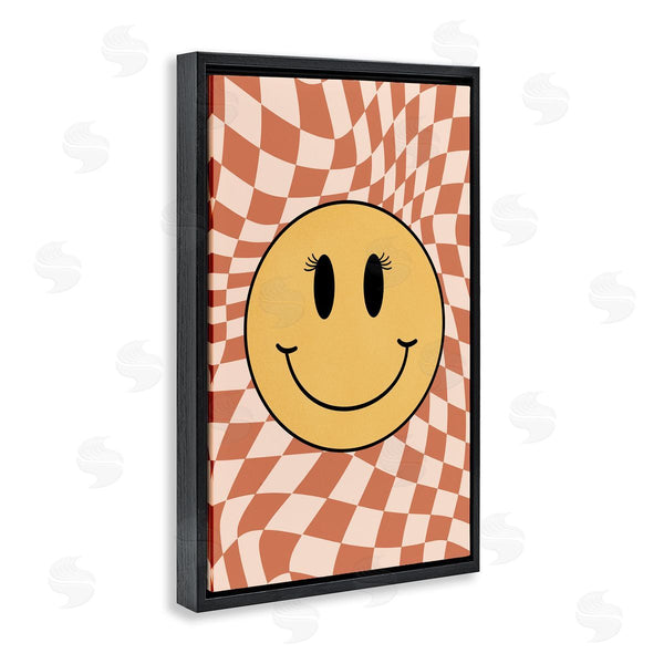 Stupell Industries JJ Design House LLC | Retro Checkered Smiley Wall Art