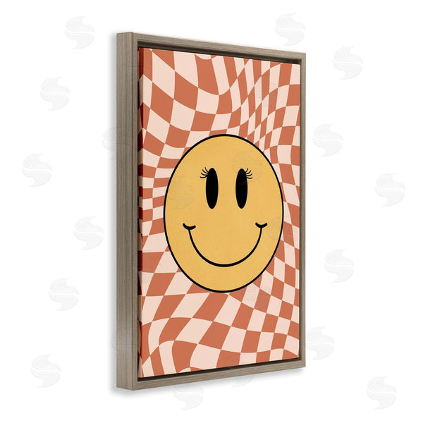 Stupell Industries JJ Design House LLC | Retro Checkered Smiley Wall Art