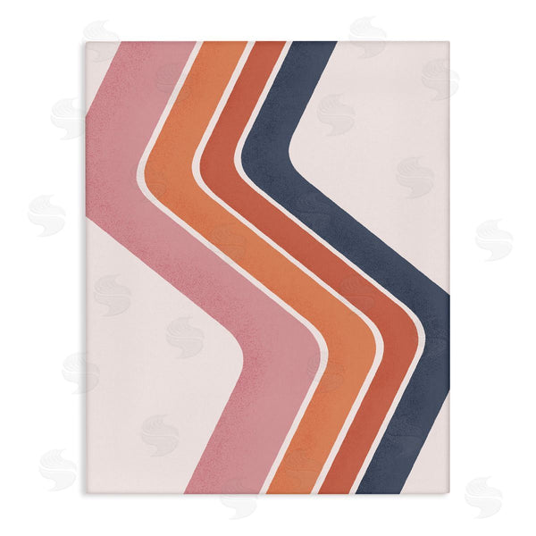 stupell industries JJ Design House LLC | Retro Smooth Stripe Lines Vintage Shapes Pattern Wall Art