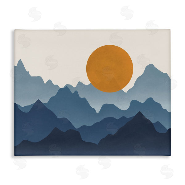 stupell industries JJ Design House LLC | Rising Sun Jagged Layered Mountain Range Peaks Wall Art
