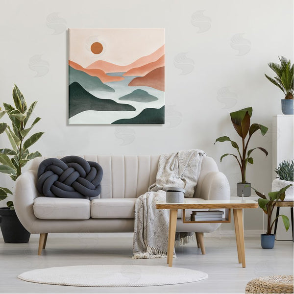 Stupell Industries JJ Design House LLC | River Flowing Between Modern Valley Landscape Wall Art