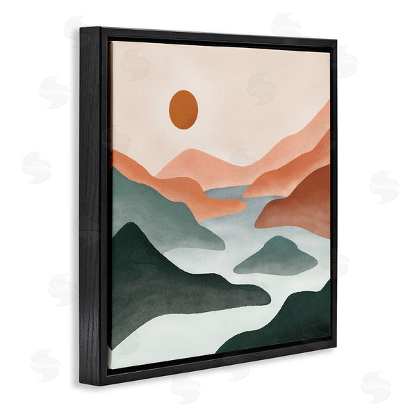 Stupell Industries JJ Design House LLC | River Flowing Between Modern Valley Landscape Wall Art