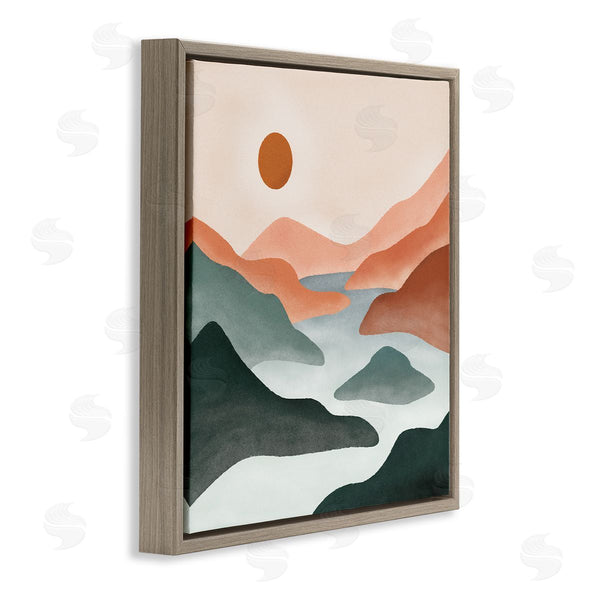 Stupell Industries JJ Design House LLC | River Flowing Between Modern Valley Landscape Wall Art