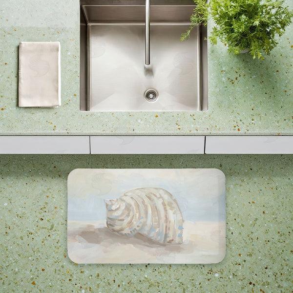 Stupell Industries JJ Design House LLC | Rounded Seashell On Shore Anti-Fatigue Mat