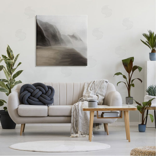 Stupell Industries JJ Design House LLC | Serene Mountain Landscape Foggy Abstract Clouds Wall Art