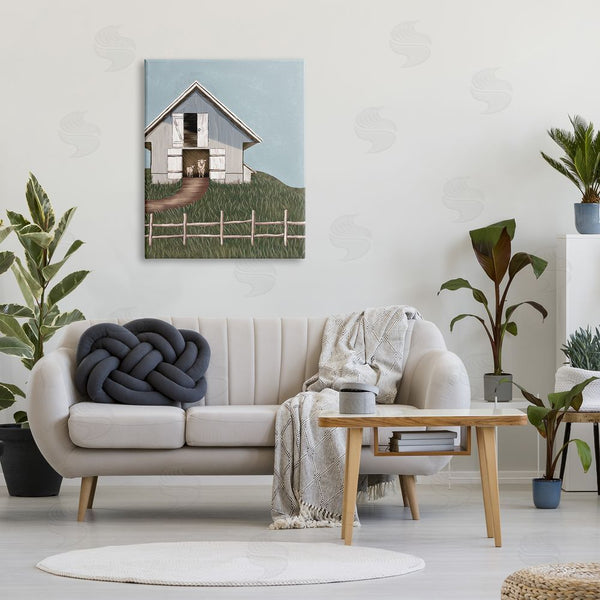 Stupell Industries JJ Design House LLC | Sheep In Barn Rural Farm Wall Art