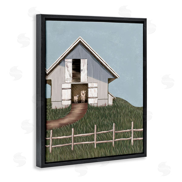 Stupell Industries JJ Design House LLC | Sheep In Barn Rural Farm Wall Art