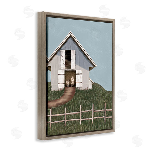 Stupell Industries JJ Design House LLC | Sheep In Barn Rural Farm Wall Art