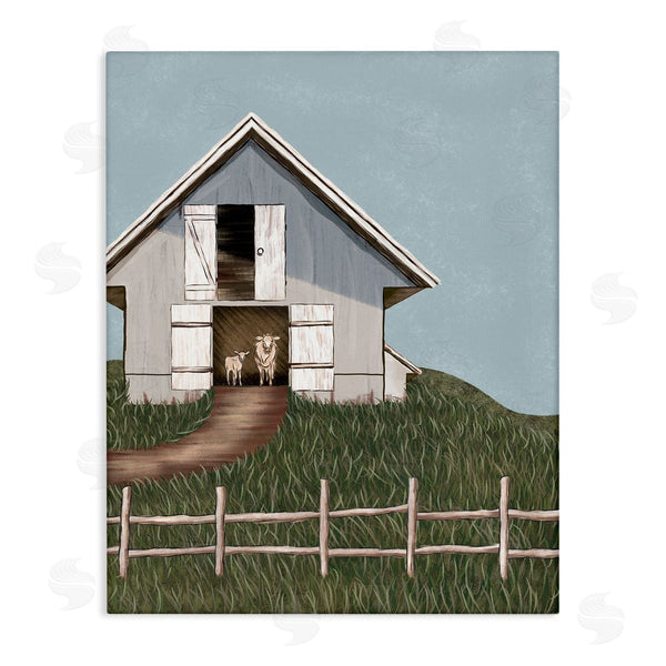 stupell industries JJ Design House LLC | Sheep In Barn Rural Farm Wall Art