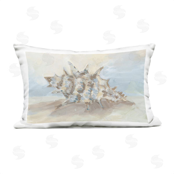 Stupell Industries JJ Design House LLC | Soft Blended Spiky Seashell Printed Throw Pillow