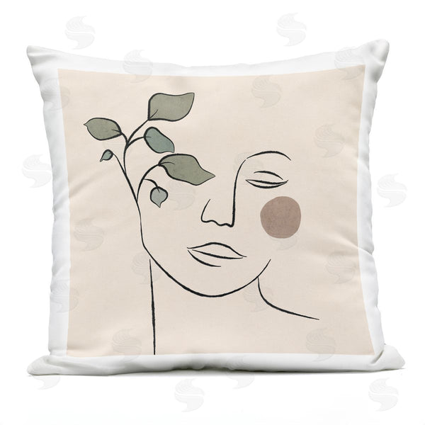 Stupell Industries JJ Design House LLC | Soft Female Line Drawing Printed Throw Pillow
