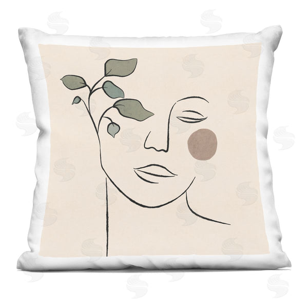 stupell industries JJ Design House LLC | Soft Female Line Drawing Printed Throw Pillow