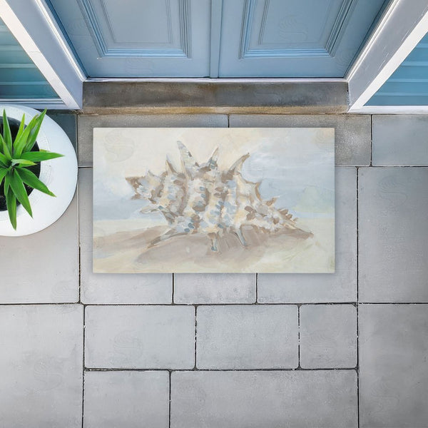 Stupell Industries JJ Design House LLC | Spiky Seashell On Shore Non-Woven Door Mat