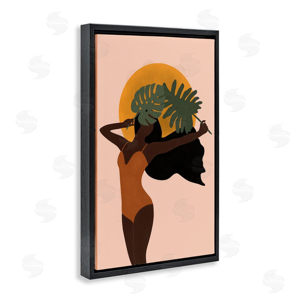 Stupell Industries JJ Design House LLC | Woman With Exotic Leaves