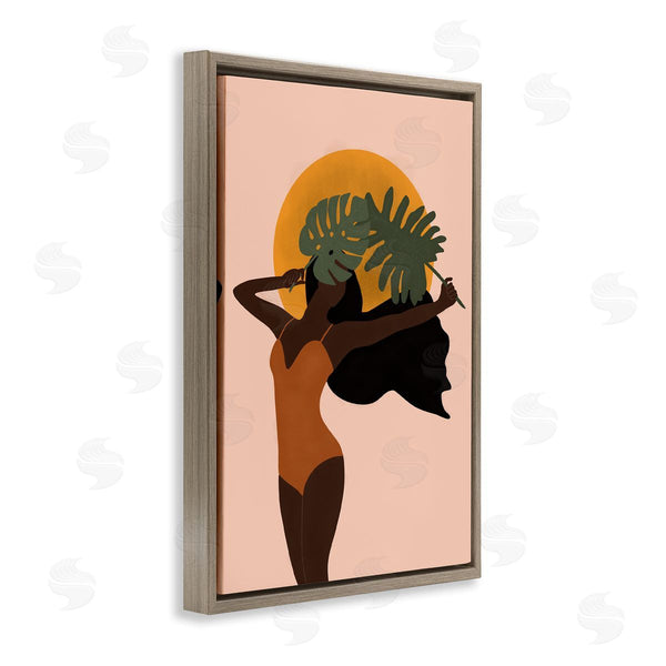 Stupell Industries JJ Design House LLC | Woman With Exotic Leaves