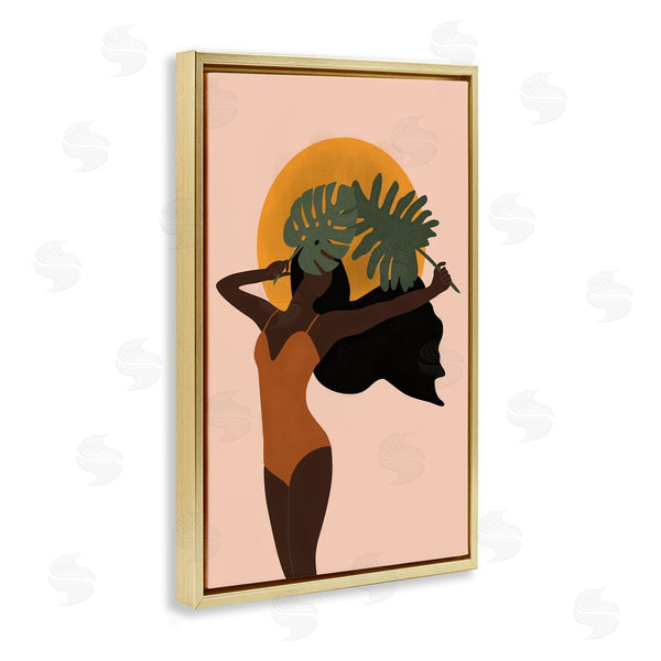 Stupell Industries JJ Design House LLC | Woman With Exotic Leaves