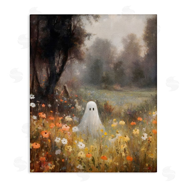 stupell industries Jo Moulton | Ghost in Peaceful Flower Meadow