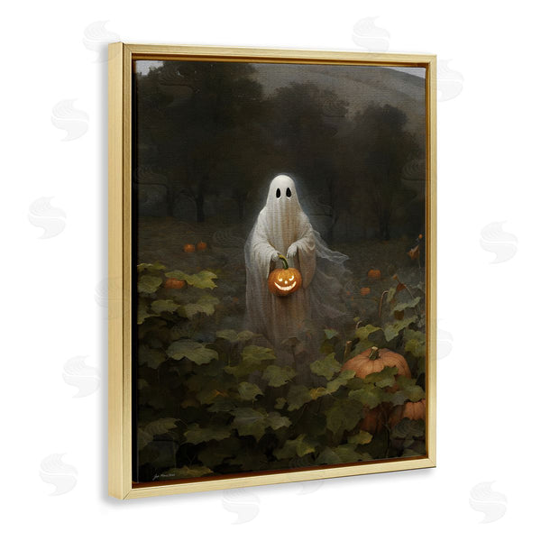 Stupell Industries Jo Moulton | Ghost In Pumpkin Patch