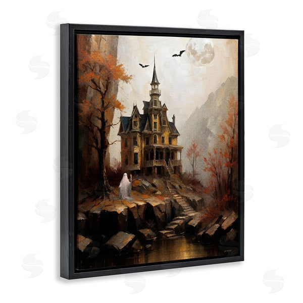Stupell Industries Jo Moulton | Haunted Castle With Ghost
