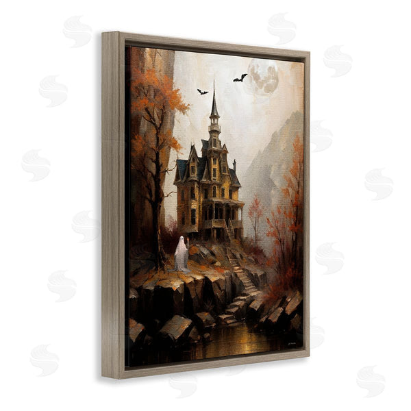 Stupell Industries Jo Moulton | Haunted Castle With Ghost
