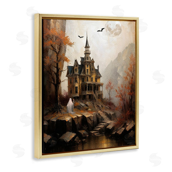 Stupell Industries Jo Moulton | Haunted Castle With Ghost