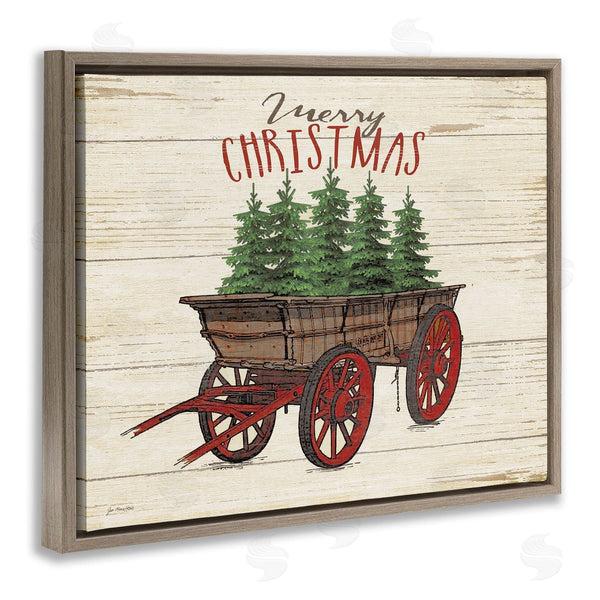 Stupell Industries Jo Moulton | Merry Christmas Tree Wagon