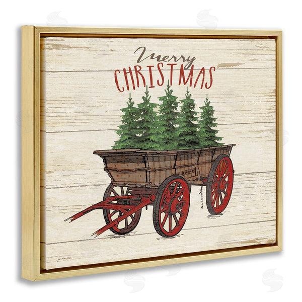 Stupell Industries Jo Moulton | Merry Christmas Tree Wagon
