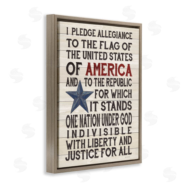 Stupell Industries Jo Moulton | Pledge Of Allegiance Patriotic