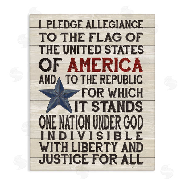 stupell industries Jo Moulton | Pledge of Allegiance Patriotic