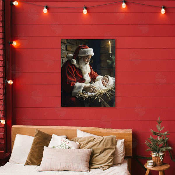 Stupell Industries Jo Moulton | Santa Claus & Baby Jesus Wall Art