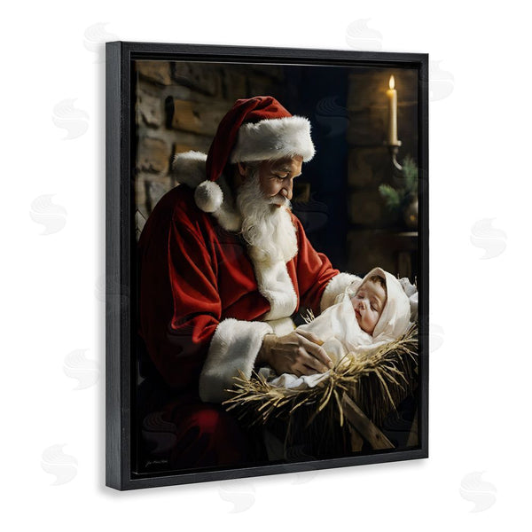 Stupell Industries Jo Moulton | Santa Claus & Baby Jesus Wall Art