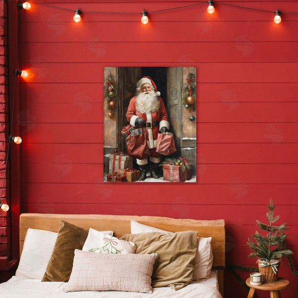 Stupell Industries Jo Moulton | Santa Claus On Doorstep Wall Art