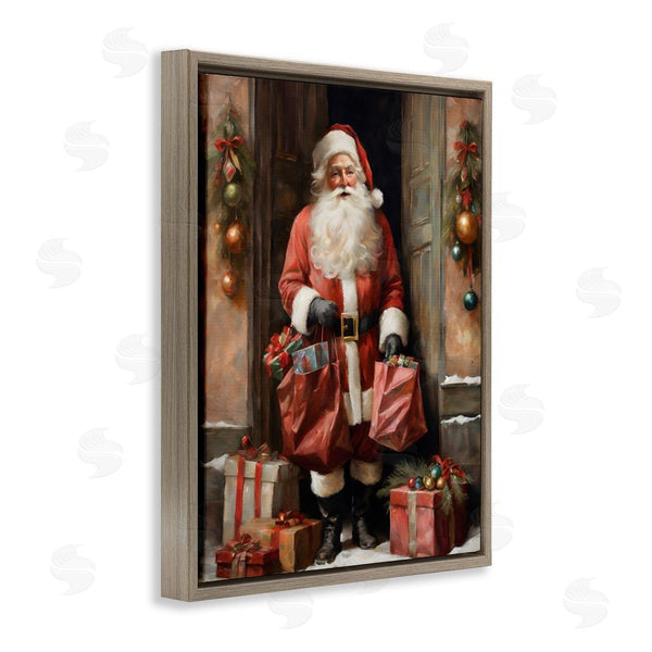 Stupell Industries Jo Moulton | Santa Claus On Doorstep Wall Art