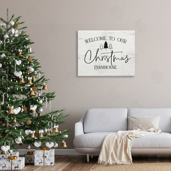 Stupell Industries Jo Moulton | Welcome Christmas Farmhouse Wall Art