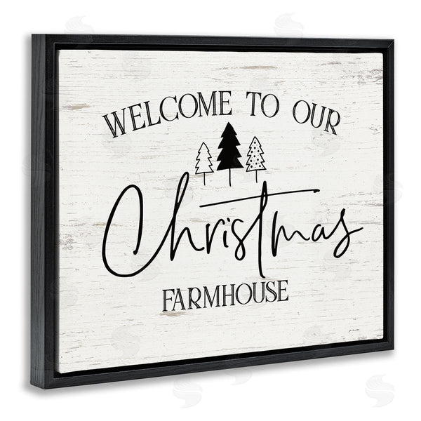 Stupell Industries Jo Moulton | Welcome Christmas Farmhouse Wall Art