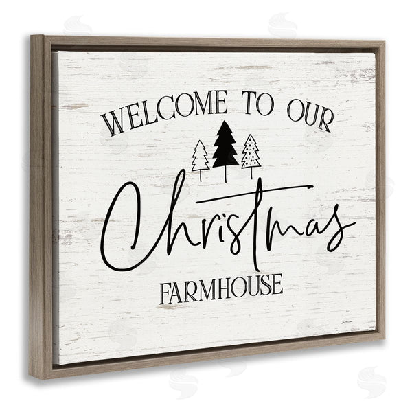Stupell Industries Jo Moulton | Welcome Christmas Farmhouse Wall Art