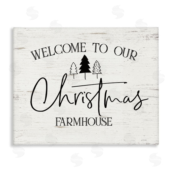 stupell industries Jo Moulton | Welcome Christmas Farmhouse Wall Art