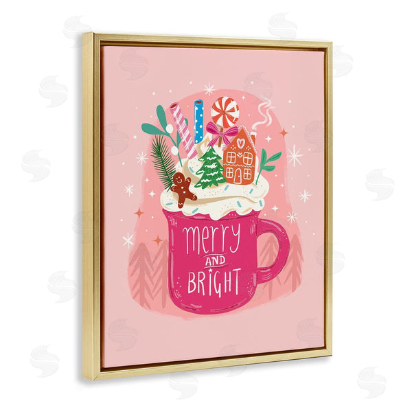 Stupell Industries Jo Reid | Pink Christmas Cocoa Dessert