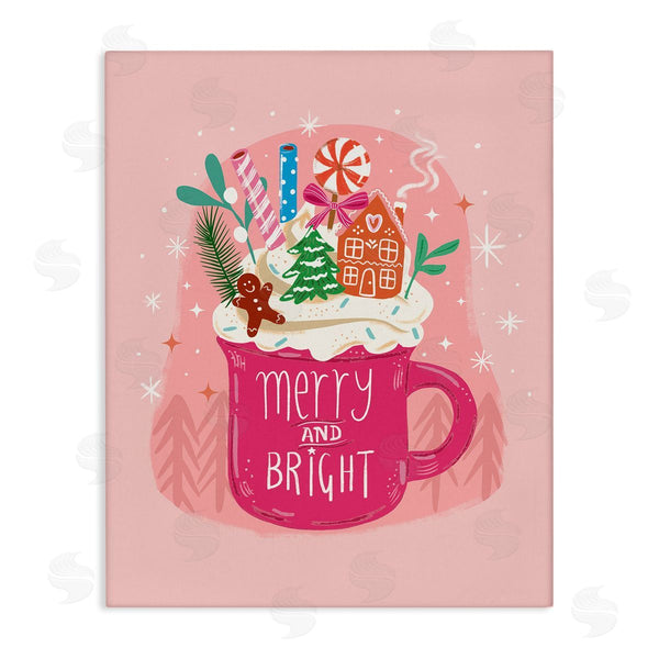 stupell industries Jo Reid | Pink Christmas Cocoa Dessert
